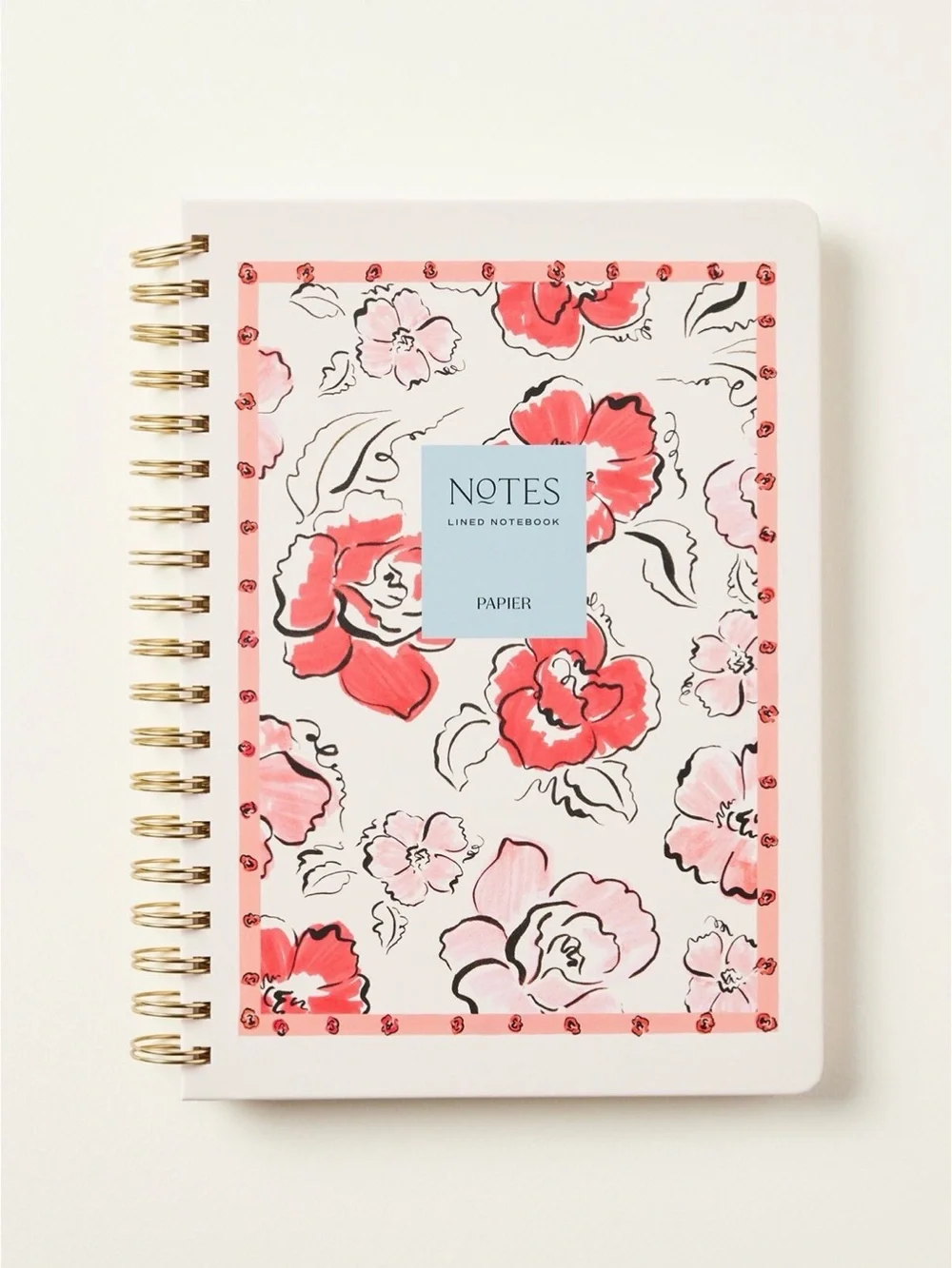 Anthropologie x Papier Spiral Lined Notebook